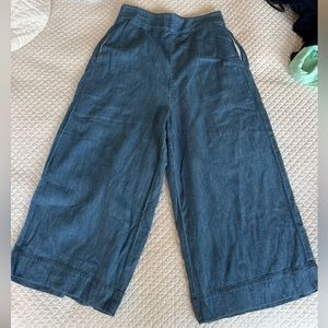 Madewell chambray culottes